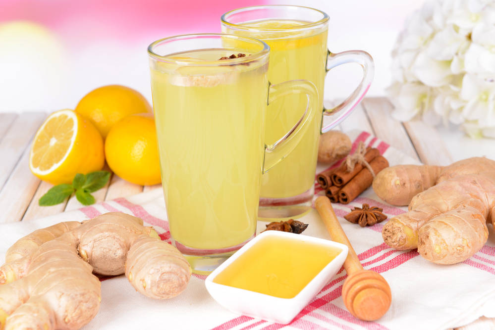 Healthy ginger root tea ginger root tea