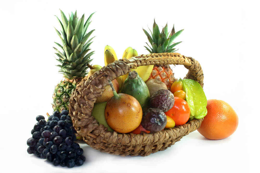 fruit basket with pineapple fruit basket with pineapple