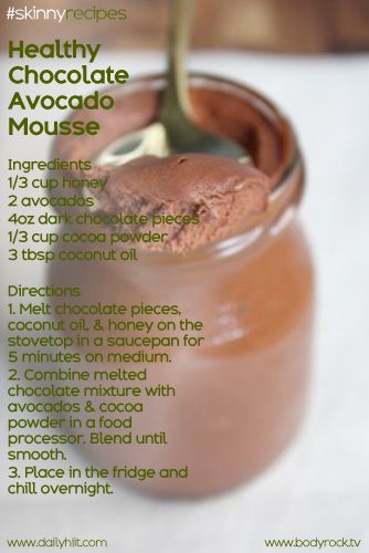 chocolate avocado mousse