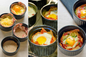 Cheesy bacon egg cups