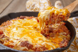 low carb cheeseburger casserole