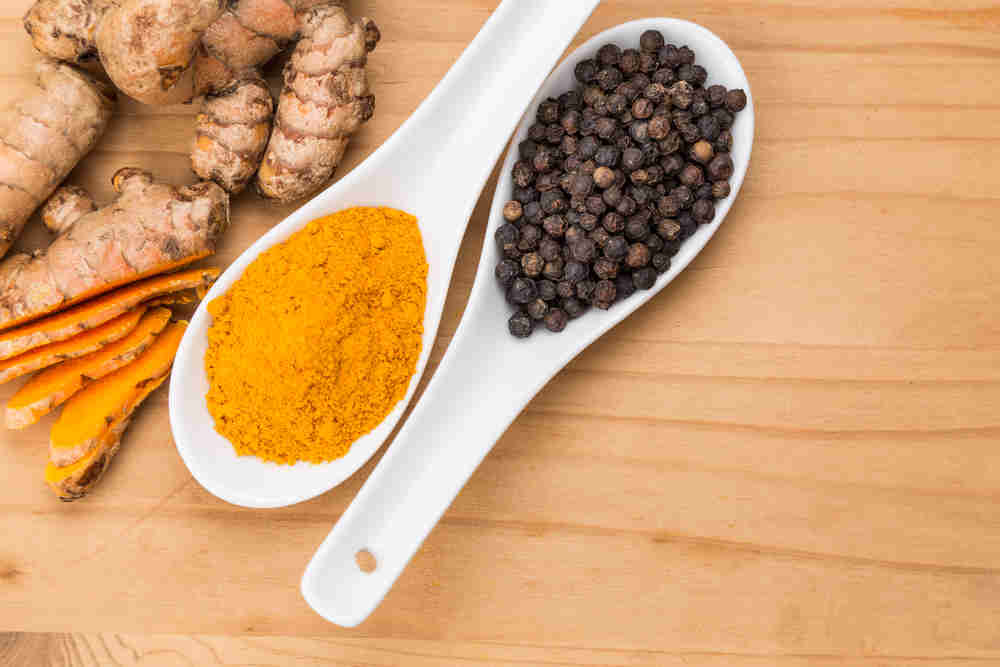 Turmeric, black pepper,