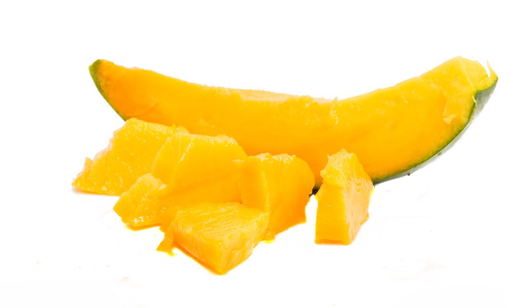 peeled mango