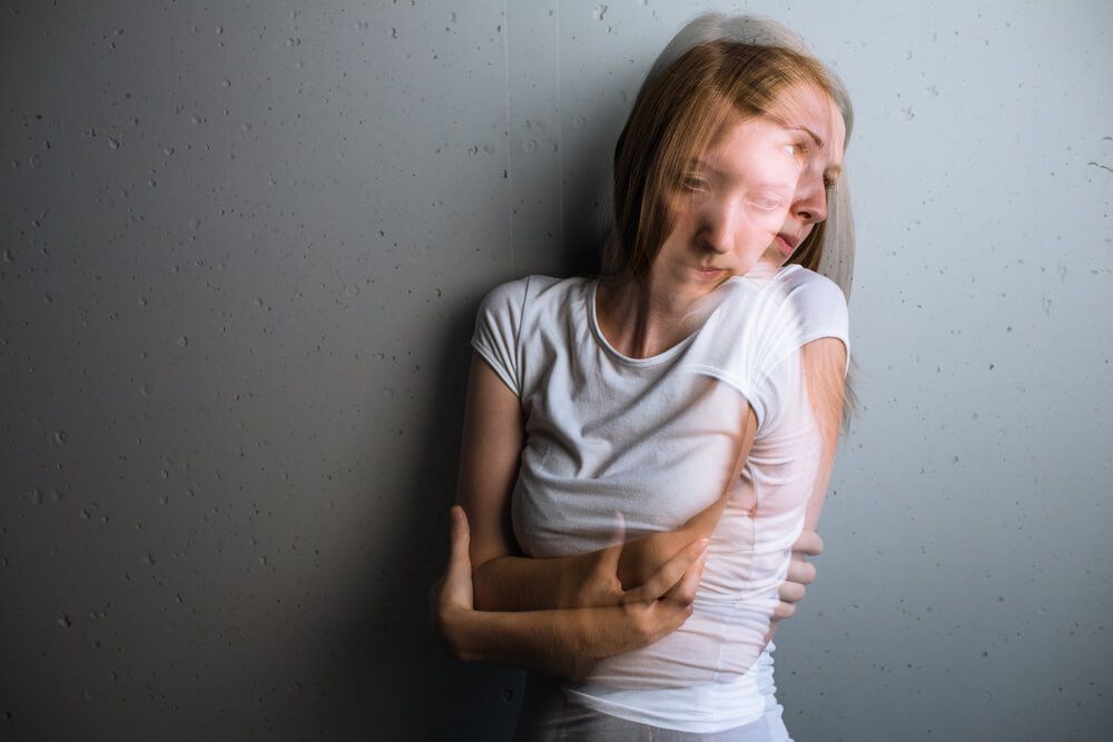 depressed woman