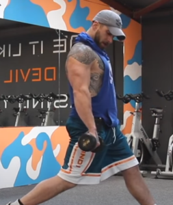split squat - fat burning workout from home